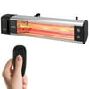 SereneLife Infrared Outdoor Electric Space Heater, Wall Mounted Electric Patio Heater, 1500 Watts