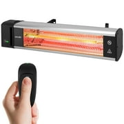 SereneLife Infrared Outdoor Electric Space Heater, Wall Mounted Electric Patio Heater, 1500 Watts