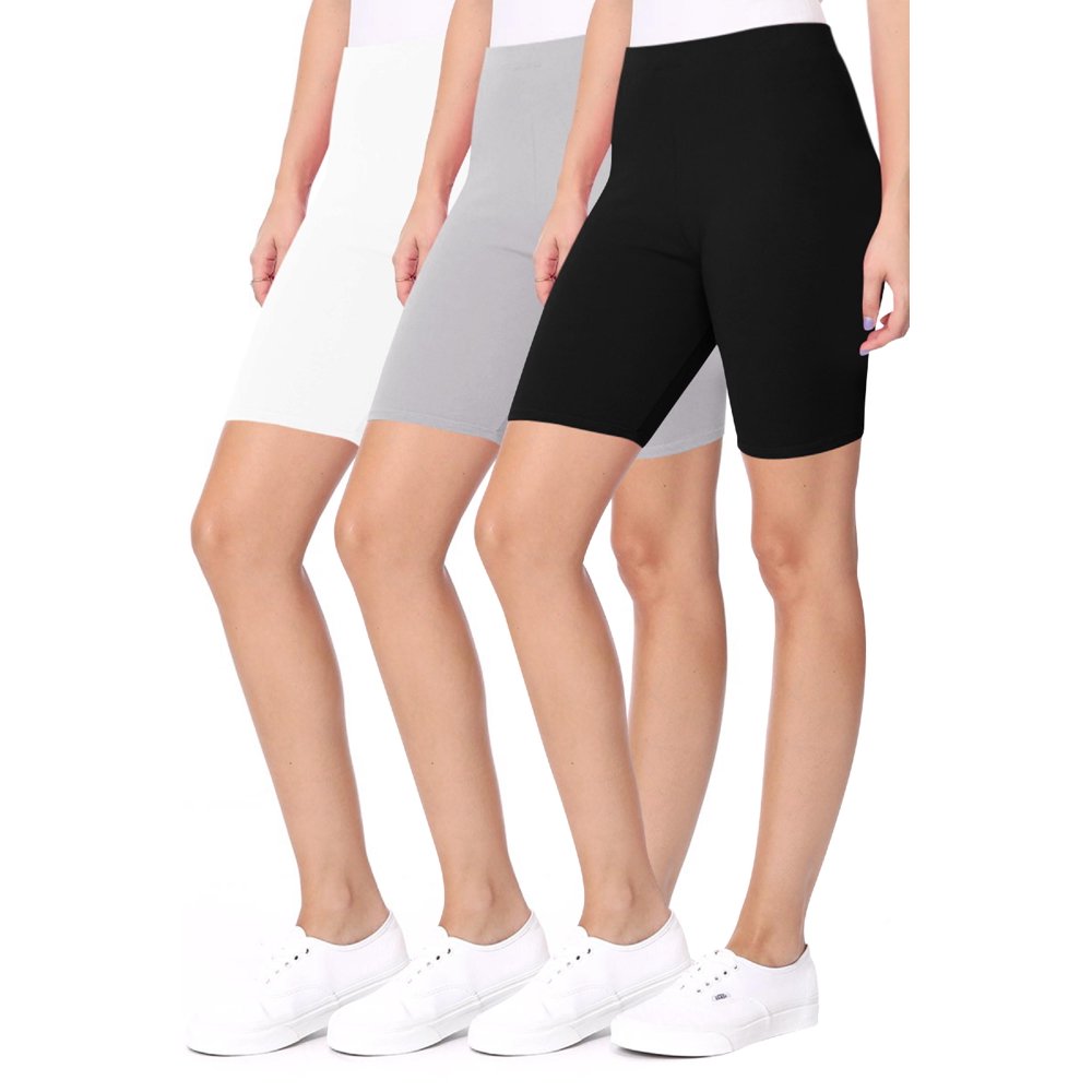 Women's Casual Seamless Elastic High Waist Running Yoga Biker Shorts