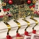 thumbnail image 3 of Christmas Stocking Holder, Mantel Hook Golden Color Snowflake Tree Holiday Decoration Xmas Gift Bag Sock, 3 of 5