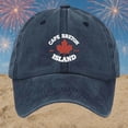 thumbnail image 2 of Unisex Canada Print Casual Baseball Cap Outdoor Sports Dad Hat Sun Protection Snapback Cap Navy, 2 of 3