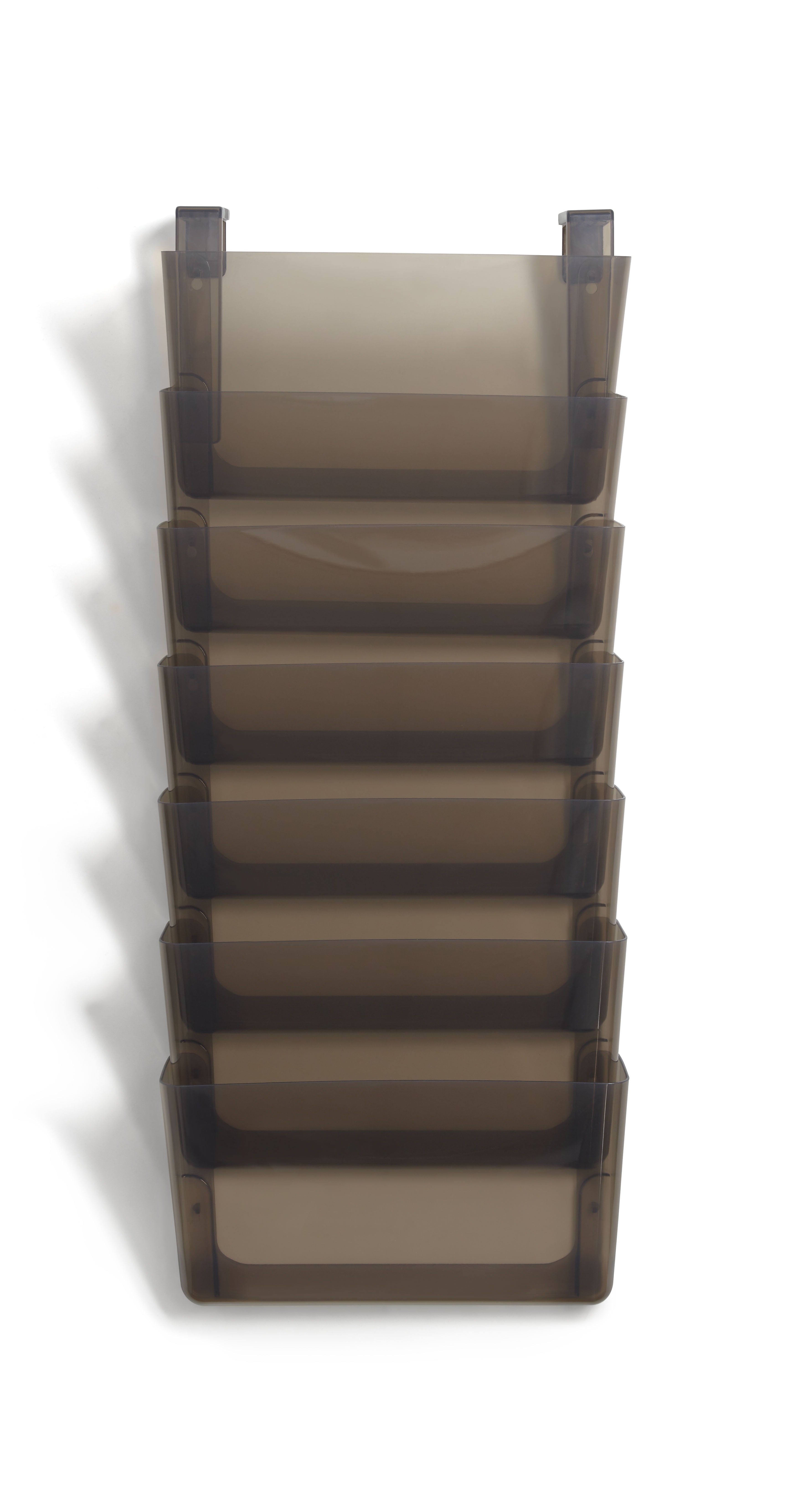 TRU RED Unbreakable 7Pocket Plastic Letter Wall File Smoke (TR55349