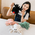 thumbnail image 3 of Simulation Spider Jumping Spider Doll Crawling Pet Doll Plush Cute Reptile Plush Toy Super Cute Pink, 3 of 3