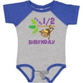 thumbnail image 3 of Inktastic Half Birthday 6 Months Baby Monkey Boys or Girls Baby Bodysuit, 3 of 5