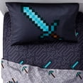 thumbnail image 2 of Franco's 4-Piece 200 Thread Count Minecraft Bed Sheet Set, Machine Washable, 2 of 2