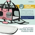 thumbnail image 4 of Katziela Luxury Rider Pet Carrier with Removable Wheels and Double Telescopic Handle, 4 of 9
