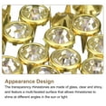 thumbnail image 4 of 120Pcs 7mm/0.28" Rhinestone Claw Beads Nailhead, Rivets Metal Decorative for DIY Craft Making Purse, Gold White, 4 of 6