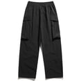 thumbnail image 4 of CONZONE Mens Baggy Cargo Pants Wide Leg Hiking Pants for Men Trendy Elastic Waist Graphic Outdoor Joggers Pant With Pockets, 4 of 9