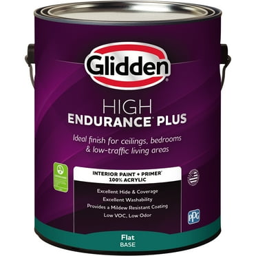 Glidden HEP Interior Paint & Primer Sienna Red, Flat, 1 Gallon