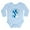 Sky Blue, variant on CafePress - Snowman 1St Birthday Long Sleeve Infant Bodysuit - Long Sleeve Cotton Baby Bodysuit