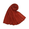 thumbnail image 2 of Willtoo Woman Soft Scarf Shawl Plain Cotton Jersey Scarves Turban Women Long Shawls Heads Wrap Headsband, 2 of 3