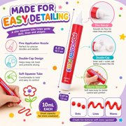 Popcorn Pens - 3D Magic Puffy Bubble Pen DIY Artwork & Crafts, 18 Pack Washable Puffy Paint Markers Set for Adults DIY Greeting Cards & Home Decor.