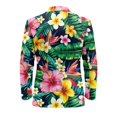thumbnail image 6 of CHAQLIN Tropical Floral One Button Men's Suit, Slim Fit Polyester Men Suit Set for Daily Wear and Grooms Events, 6 of 8