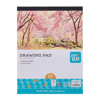 Strathmore Heavyweight Drawing Paper 8 in. x 10 in. pad of 24 sheets [Pack  of 2](PK2-400-208-1)