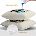 thumbnail image 4 of Throw Pillow Covers 18x18 Inch Set of 2, Letter J Waterproof Outdoor Pillow Covers, Monogram Words Decorative Cushion Pillowcases for Couch, Sofa, Bed, Garden, Patio, 4 of 9