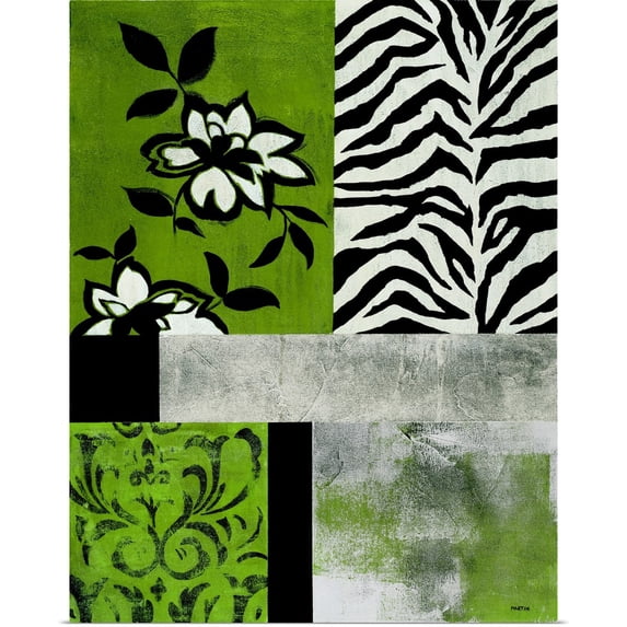 Great BIG Canvas | "Playing with Patterns I CS" Art Print - 24x30