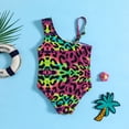 thumbnail image 3 of Hiiyo Infant Girls One-Piece Swimsuit One Shoulder Quick Dry Swimwear Beach Bathing Suit, 3 of 5