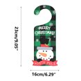 thumbnail image 2 of JikouIivo Christmas Door Knob Hanger Christmas Welcome Door Sign Cute Holiday Doorknob Decoration Merry Christmas Ornament for Wall Front Door, 2 of 2