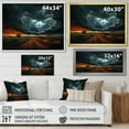 thumbnail image 4 of Designart "Prairies Whirling Fury Unleashed" Landscapes Floater Framed Wall Art Living Room, 4 of 7