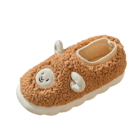 

Qufokar Men S Slippers Size 12 Slippers Men Suede Men Slippers Autumn And Winter Indoor Fashion Comfortable Lamb Bag Heel Thick Bottom Warm Non Slip