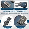 thumbnail image 5 of Ktaxon 44in 5 String Bass Guitar Kit, S-S Pickups, with 20W Amp & Full Accessories, Blue Gloss, 5 of 10