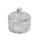 thumbnail image 3 of Tarro de cristal para caramelos con tapa, recipiente transparente para alimentos, recipiente para dulces, tarro para para mesa de comedor, Patrón de diamante, 3 of 9