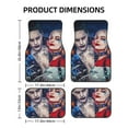 thumbnail image 2 of Harley Quinn Joker Car Floor Mats 4-Piece Full Set Front Rear Auto Foot Mats Carpets Car Foot Pad Interior Accessories Decor, 2 of 6