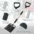 thumbnail image 4 of Taotanxi Snow Shovel, 3-In-1 Retractable Car Shovel With Foam Grip, Rotatable Snow Brush With Storage Bag, Ice Scraper, Portable Winter Car Kit For Cars, Trucks, Camping, And Outdoor Use, 4 of 8