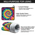 thumbnail image 7 of Colorful Rainbow Tie Dye Spiral Pattern Kitchen Oven Mitt and Pot Holder Sets 4 Pcs for Baking, Cooking and Grilling, Heat Resistant Up To 392 °F, 7 of 7