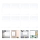thumbnail image 4 of GOOHOCHY 8 piezas de hojas de espejo de 8 piezas Efecto de espejo acrílico calcomanías de pared extraíbles, 4 of 7