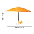 thumbnail image 3 of Orange Suction Cup Phone Sun Shade Umbrella, UV Block & Anti-Glare Waterproof Cover, Adjustable Angle Phone Shield for Outdoor Live Streaming, Selfies & Video Calls, 3 of 6