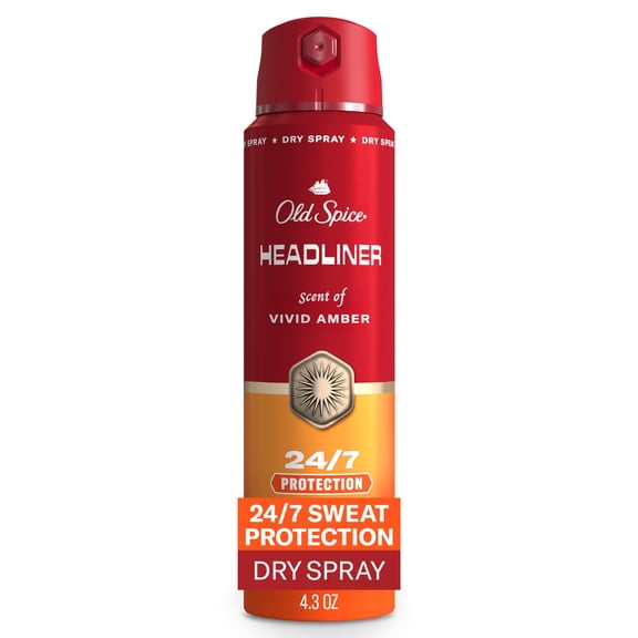 Old Spice Red Collection Antiperspirant Spray for Men, Headliner Scent, 4.3oz
