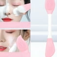 thumbnail image 6 of ACDANC 4Pcs Silicone Face Scrubber,Two Heads Pore Brush,Blackhead Removal Nose Scrubber,Colormixing, 6 of 6