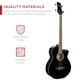 thumbnail image 3 of Best Choice Products Bajo eléctrico acústico - Tamaño completo, 4 cuerdas, bajo con trastes - Negro, 3 of 5