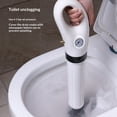 thumbnail image 5 of Professional Air Powered Drain Unclogger With Pressure Meter Toilet Plunger ABS Handle, 5 of 9