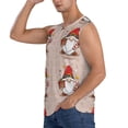 thumbnail image 3 of Picia Christmas Gnome star mens Cotton Tank Undershirts , Moisture-wicking Ribbed Tanks, Lightweight Cotton Tank Undershirts-3X-Large, 3 of 8