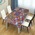 thumbnail image 6 of Coolnut Mexican Tablecloth Mexican Serape Blanket for Mexican Party Wedding Cinco De Mayo Fiesta Decorations Outdoor Picnics Dining Table Cover, Large Square Table Cloth 54x54In, 6 of 7