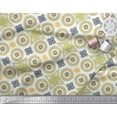 thumbnail image 3 of Soimoi Japan Crepe Satin Fabric Floral Mandala Fabric Prints by Yard 42 Inch Wide, 3 of 3