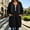 Black, variant on Ynynloco Women's Fall Winter Sweatshirt Dress Long Sleeve Hoodie dresses Half Zip Drawstring Hooded Tunic Tops with Pocket