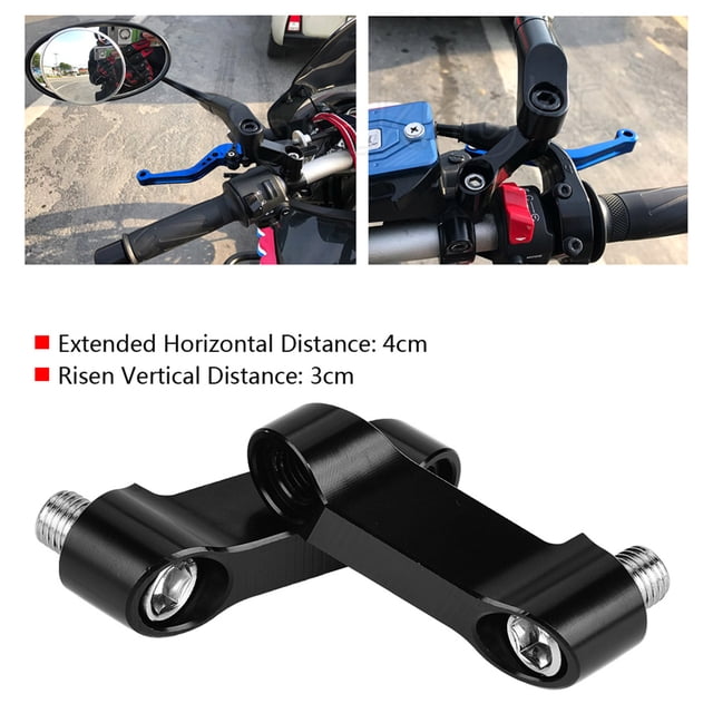 Adaptador de espejo 10mm 8mm Kit de retrovisor de motocicleta soporte elevador ANGGREK Otros