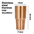 thumbnail image 2 of Taza de aislamiento de acero inoxidable Taza de agua de gran capacidad - Oro MFZFUKR CPB-DE-LYY1566-2, 2 of 5