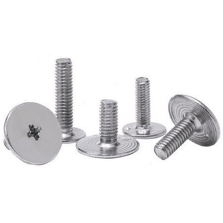 

500 Pcs Iron Nickel Plated Ultra Thin Cross Flat Head Screws M3x14x10mm.