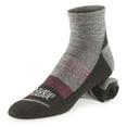 thumbnail image 2 of Guide Gear Women's Midweight Cushion Quarter Crew Socks, 3 Pairs Gray/Fuchsia MEDIUM, 2 of 2