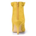 thumbnail image 4 of Botines de Tacón de Aguja Allegra K Amarillo 40, 4 of 7
