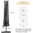 thumbnail image 2 of Garden Umbrella Cover, Large Waterproof Patio Table Umbrella Cover, 420D Oxford Protector, 2 of 5