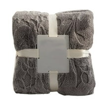 Luoshdecor Sherpa Throw Blanket for Couch,Soft Cozy Jacquard Blankets for All Season, Cute Small Tufted Throws for Bed ,Couch,Sofa,Hotel 27.5x 39 in