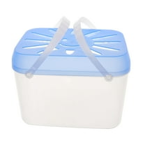 BESTOYARD Portable Transparent Plastic Fish Tank Durable Breathable Design for Home Office and Shop