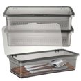 thumbnail image 3 of 3 Pcs Flatware Plastic Trays with Lid Cutlery Organizer Silverware Countertop Storage Containers Boxes, 3 of 4