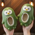 thumbnail image 1 of Kids Warm Waterproof Non-slip Cute Penguin Slippers Home Shoes Autumn Winter, 1 of 5