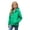 Green, variant on Kids Boys Girls Hoodie Jacket 2 Pack Hooded Lightweight Windbreaker Jackets Full Zip Outerwear Waterproo𝐟 Uniform Trench Coat